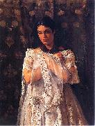 Jacek Malczewski Portrait of Helena Marcell. oil painting on canvas